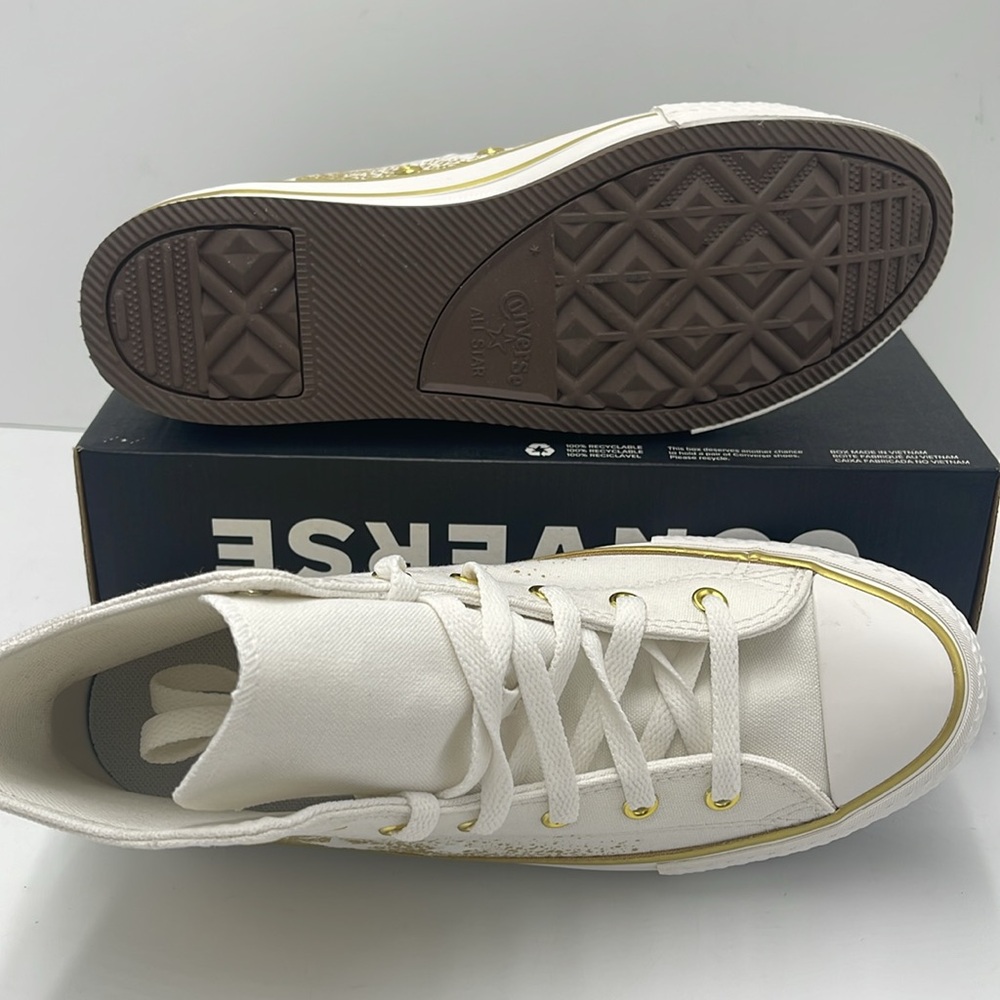 Converse WMNS High-Top Sneakers A12877C
CTAS EVA LIFT HI
VINTAGE WHITE/GOLD - Picture 3 of 16